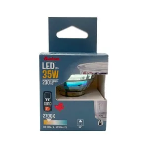 Bombilla led GU10, 3,5W=35W, luz cálida, 230lm, ALCAMPO.
