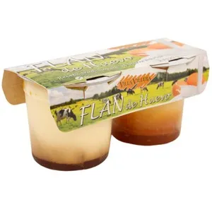 VILLA VILLERA Flan de huevo, sin gluten VILLA VILLERA 2 x 120 g.