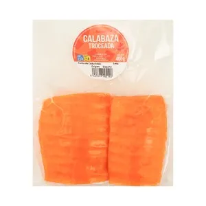 AUCHAN Calabaza troceada al vacío 400 g. Producto Alcampo