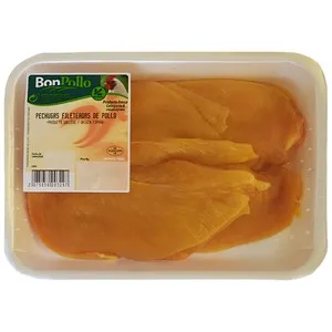 BONPOLLO Pechuga de pollo amarillo fileteada Bandeja