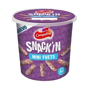 CAMPOFRÍO Mini fuets, ideales para tomar como snack CAMPOFRÍO Snack´in Aproximadamente 40 uds.