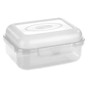 Caja transparente de ordenación, capacidad 0,5 litros con tapa, ACTUEL.
