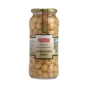 MARZO Garbanzo cocido extra frasco de 400 g.