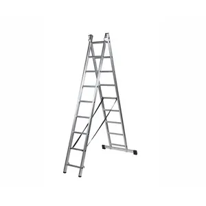 Escalera transformable de aluminio 2 x 9 peldaños, ALMESA.