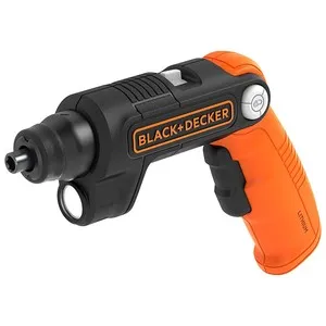 Atornillador eléctrico sin cable, batería litio 3.6V, cabezal pivotante, linterna, BLACK + DECKER BDCSFL20C.