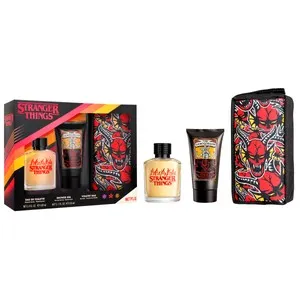STRANGER THINGS Neceser con eau de toilette (100ml) y gel para baño o ducha (400 ml)