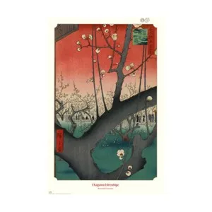 Póster Plum Park at Kameido Utagawa Hiroshige 61x91,5cm, GRUPO ERIK.