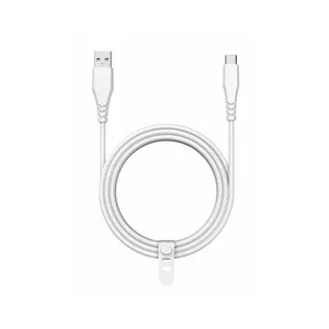 Cable USB A a USB C QILIVE 600183164 , longitud 2 metros, color blanco.