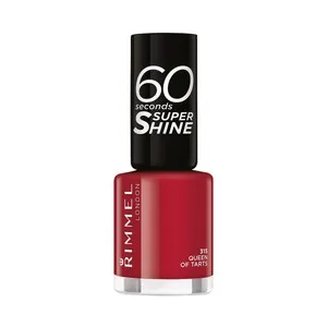 RIMMEL 60 seconds super shine tono 315 Queen of tarts Esmalte de uñas 3 en 1, con acabado brillante.