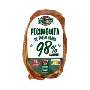 LA CARLOTEÑA Pechuguita de pollo asada, envasada al vacio 220g.