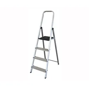 Escalera de aluminio plegable con 4 peldaños, ALMESA.