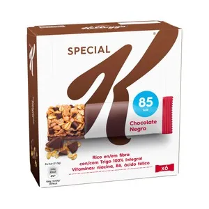 KELLOGG'S Special K Barritas de cereales con chocolate negro pack 6 uds. x 21,5 g.