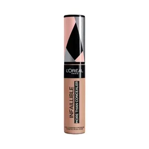 L'ORÉAL PARIS Infaillible more than concealer tono 330 Pecan Corrector y base de maquillaje de cobertura completa.