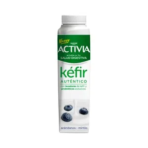 ACTIVIA de Danone Kéfir líquido para beber con bífidus y arándanos 314 ml.