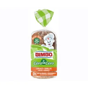 BIMBO Cero cero Pan de molde de cereales y semillas 360 gr.