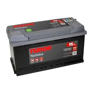 Batería de coche 95Ah, arranque 800A, 12v, L: 35,3cm, A: 17,5cm, H: 19cm, TUDOR.