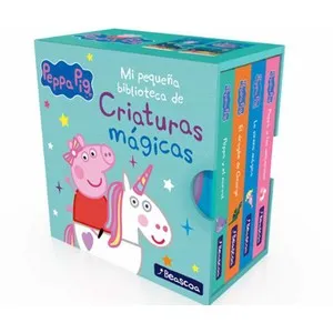 PEPPA PIG. Libro juguete - Mi pequeña biblioteca de criaturas mágicas. Sirenas, unicornios, narvales y dragones