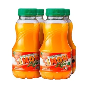 SIMON Refresco de mandarina sin gas SIMON LIFE pack 4 uds x 20 cl.