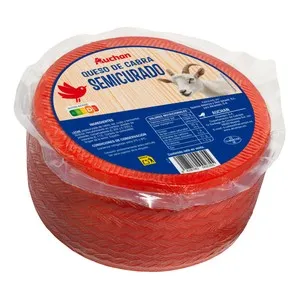 AUCHAN Queso de cabra semicurado 3 kg aproximadamente Producto Alcampo.