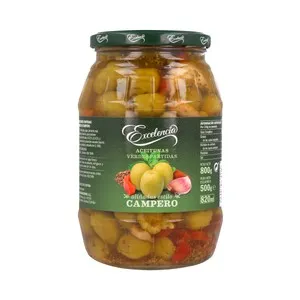 EXCELENCIA Aceitunas aliñadas estilo campero EXCELENCIA 800 g