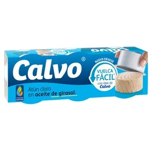 CALVO Atún claro aceite de girasol 52 g. pack 3 uds.