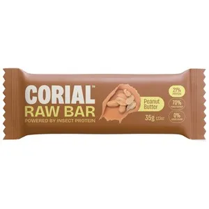 CORIAL Barrita datiles, crema de cacahuete y larvas de gusano de la harina 35 g.