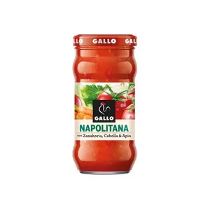 GALLO Salsa Napolitana con zanahoria, cebolla y apio GALLO 350 g.