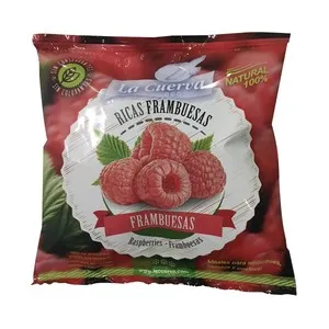 LA CUERVA Frambuesas de origen español, congeladas y sin gluten LA CUERVA 300g.