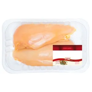 COREN Bandeja con pechugas de pollo blanco sin hueso.