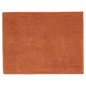 Alfombra rizo de baño 700g/m², Color marrón 50x70cm ACTUEL.