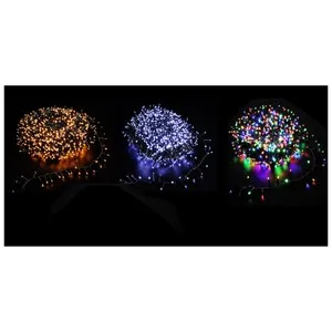 Guirnalda de luces Multicolor con 1500 Led y 9 funciones, para interior y exterior, ideal para fiestas y decoración de Navidad modelos surtidos, SNC