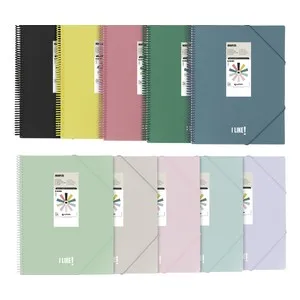 Carpeta de 60 fundas A4 Maxiplás, colores surtidos, GRAFOPLAS.