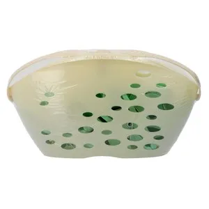 Cesta con 20 pinzas de plastico, color marron, ACTUEL