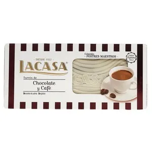 LACASA Turrón de chocolate y café 225 g.