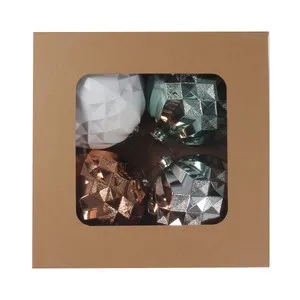 Set 4 Bolas de Plástico 15cm decoración para Árbol de Navidad, SNC