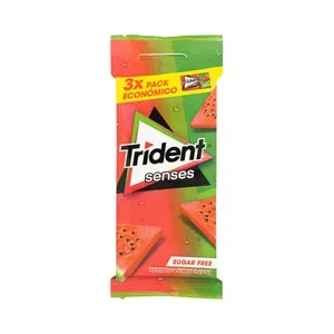 TRIDENT Chicles tableta sabor sandía Senses, TRIDENT 69 g.