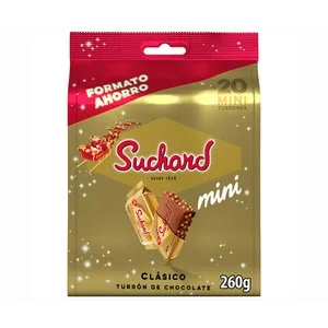 SUCHARD Turrón de chocolate crujiente mini 260 g.