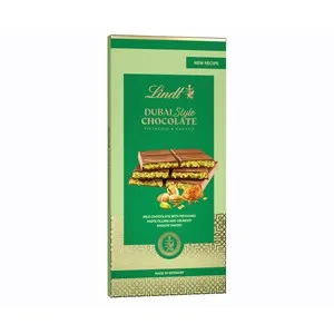 LINDT Tableta de chocolate Dubai Style 145 g.