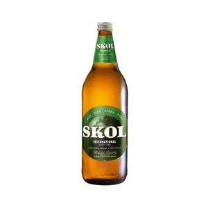 Cerveza premium SKOL botella 1 l.