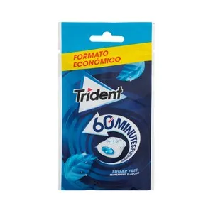 TRIDENT Chicles menta 60 ud bolsa 40 g.