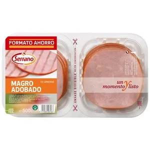 Fiambre de magro adobado SERRANO 500 gr
