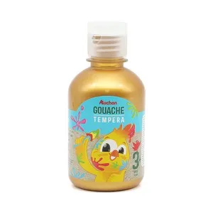 Botella gouache 250ml oro chicky, AUCHAN.