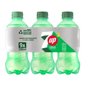 SEVEN UP Refresco lima-limón pack 9 uds. x 33 cl.