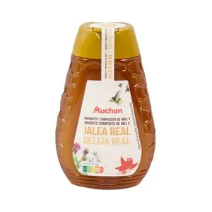 PRODUCTO ALCAMPO Miel con jalea real, con sistema anti goteo 350 g.