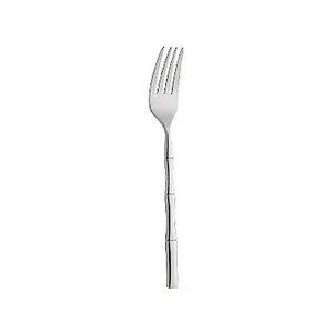 Tenedor de acero inoxidable con forma de bambú, ALCAMPO.