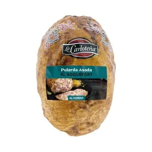 Pularda asada al horno, rellena de queso Roquefort LA CARLOTEÑA