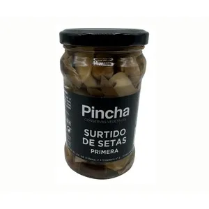 PINCHA Surtido de setas al natural primera en frasco 150 g.