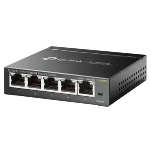 Switch TP-LINK TL-SG105S, 5 puertos Ethernet RJ45, 10/100/1000 Mbps.
