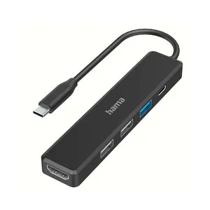 Hub 3 puertos USB, conexión tipo-C y HDMI, HAMA.