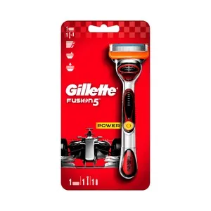 GILLETTE Cuchilla de afeitar recargable con cabezal vibrador de cinco hojas GILLETTE Fusion 5 power.